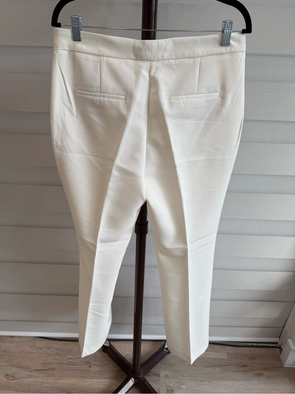 Zara Cream Straight-Leg Tailored Trousers - Picture 6 of 6